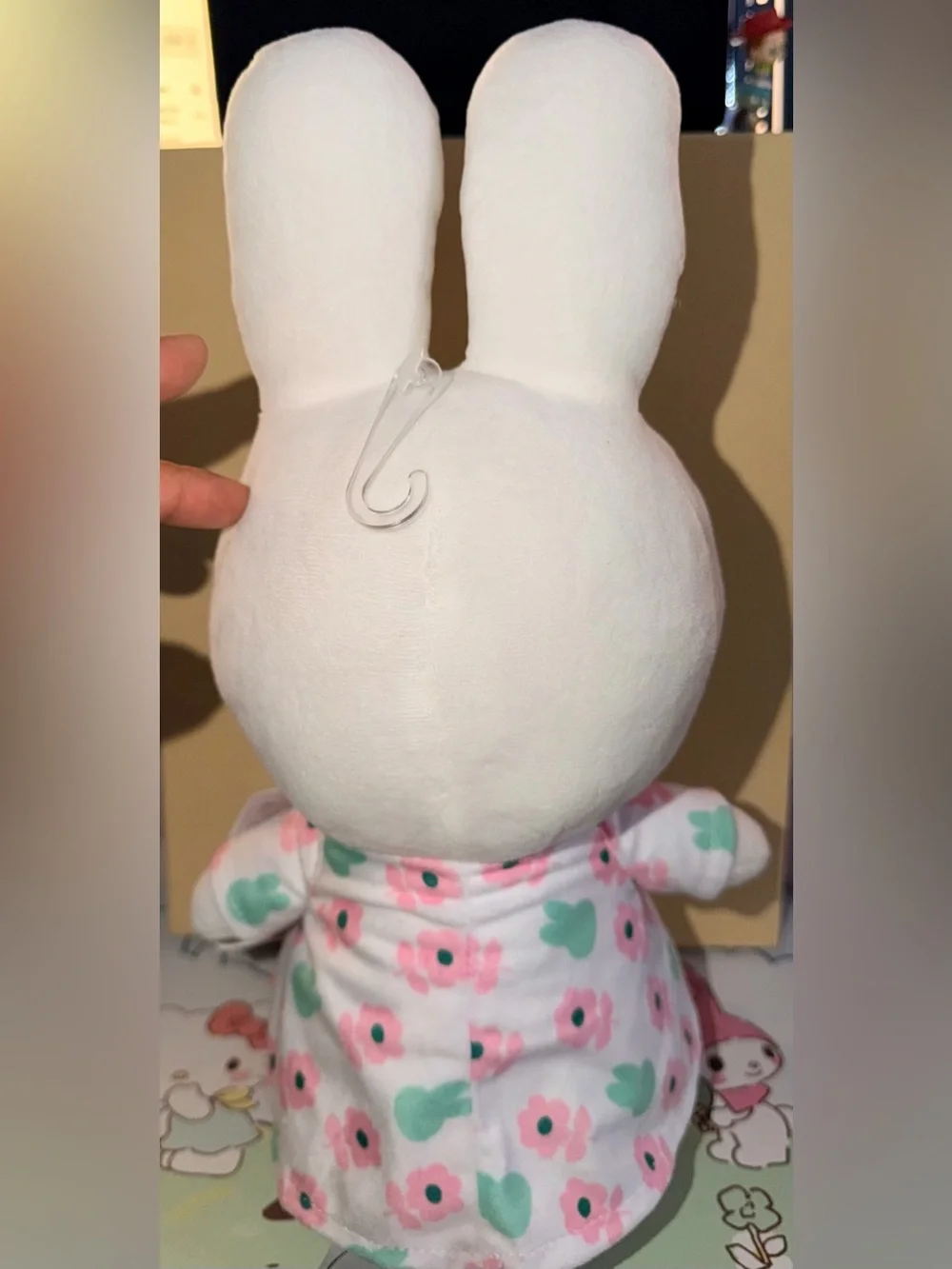 🐰Miffy White Plush Bunny in Pink Floral Dress